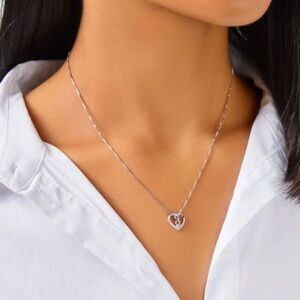 Michael Hill Heart Infinitas Pendant with Diamonds‎ in Sterling Silver